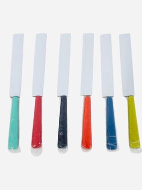Vintage Fiesta Lot of 6 “Merengue” Style  Knives With Cardboard Protectors